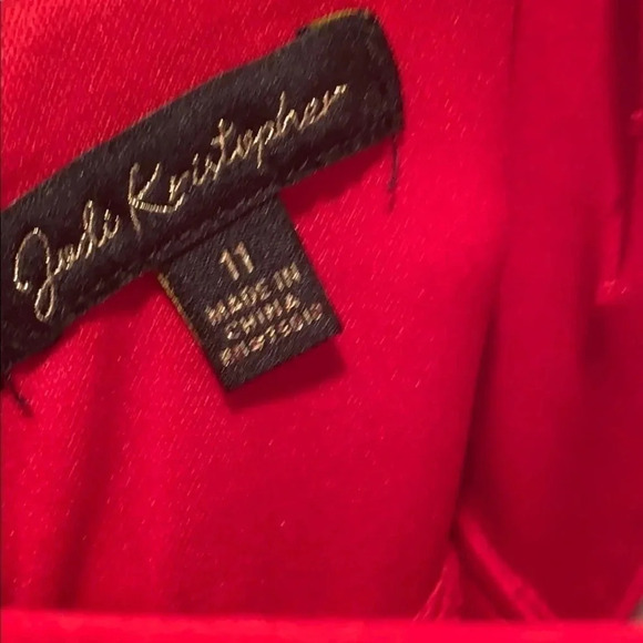 Red Spaghetti Strap Long Dress - Picture 8 of 8